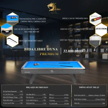 Bàn bida Libre DYNA PREMIUM