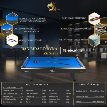 Bàn Bida Lỗ Dyna Zenith