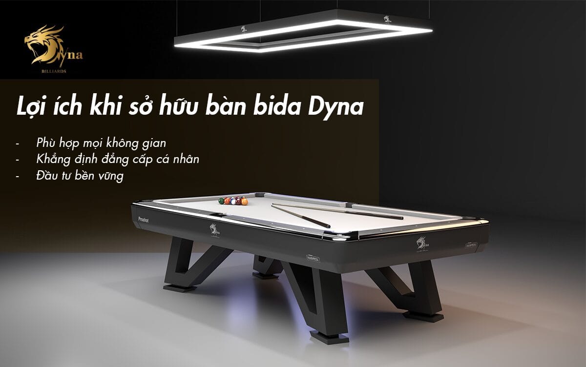 Lợi ích khi sở hữu bàn bida lỗ Dyna Proshot V2